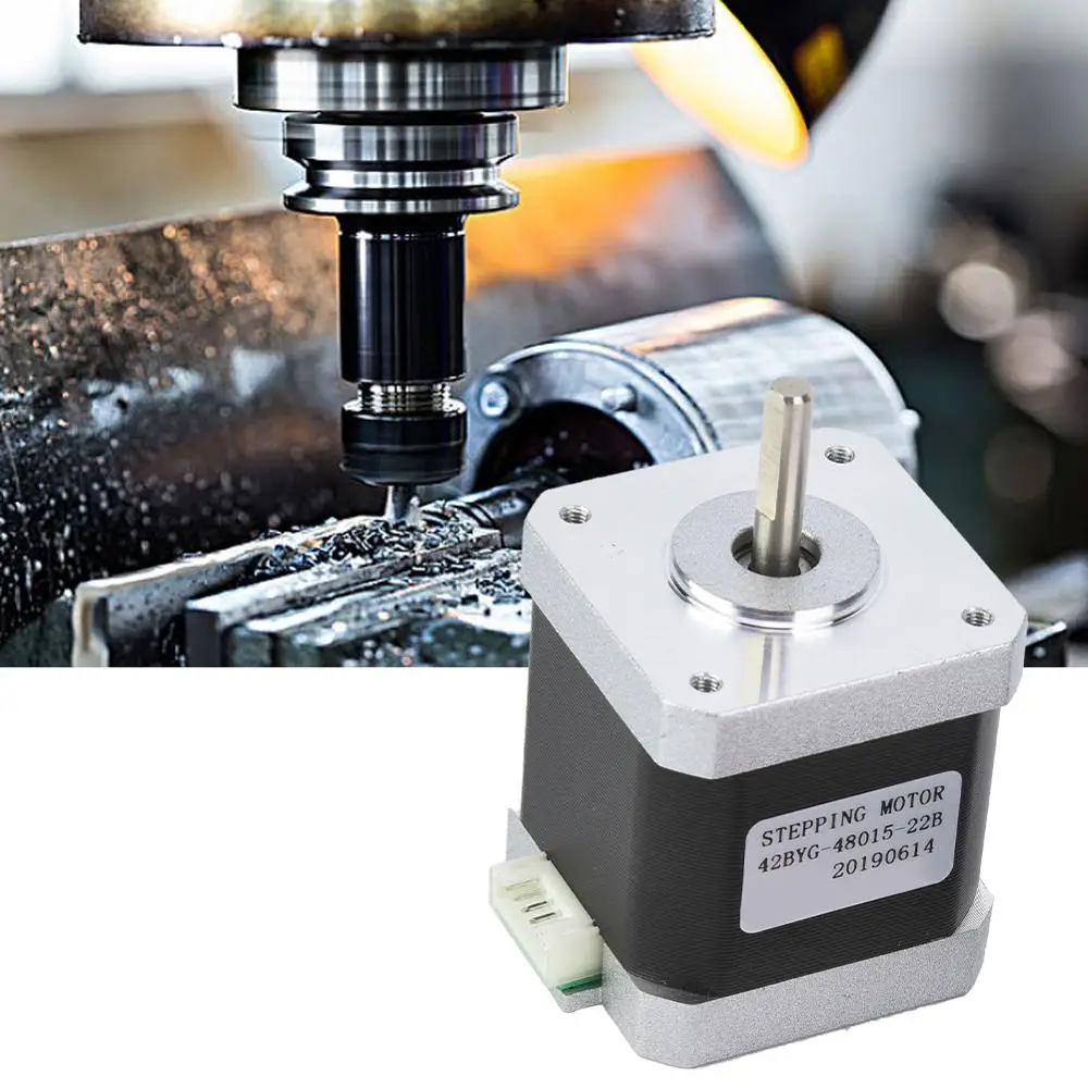 

DC2.7V 1.5A High Stability Stepper Motor 2 Phase Bipolar 1.8° Stepper Motor For CNC Engraving Machine 48mm