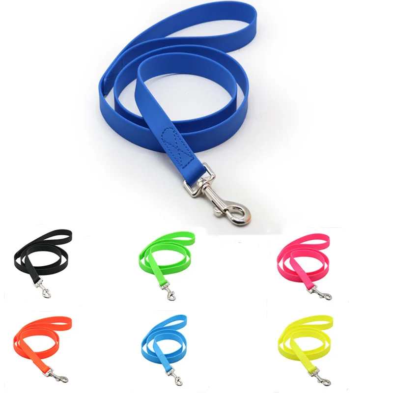 

4 Colors Long Dog Leash Soft Handle Leashes PVC+ Polyester Lead Rope For Small Large Medium Dogs Waterproof 3 size Pet Supplies