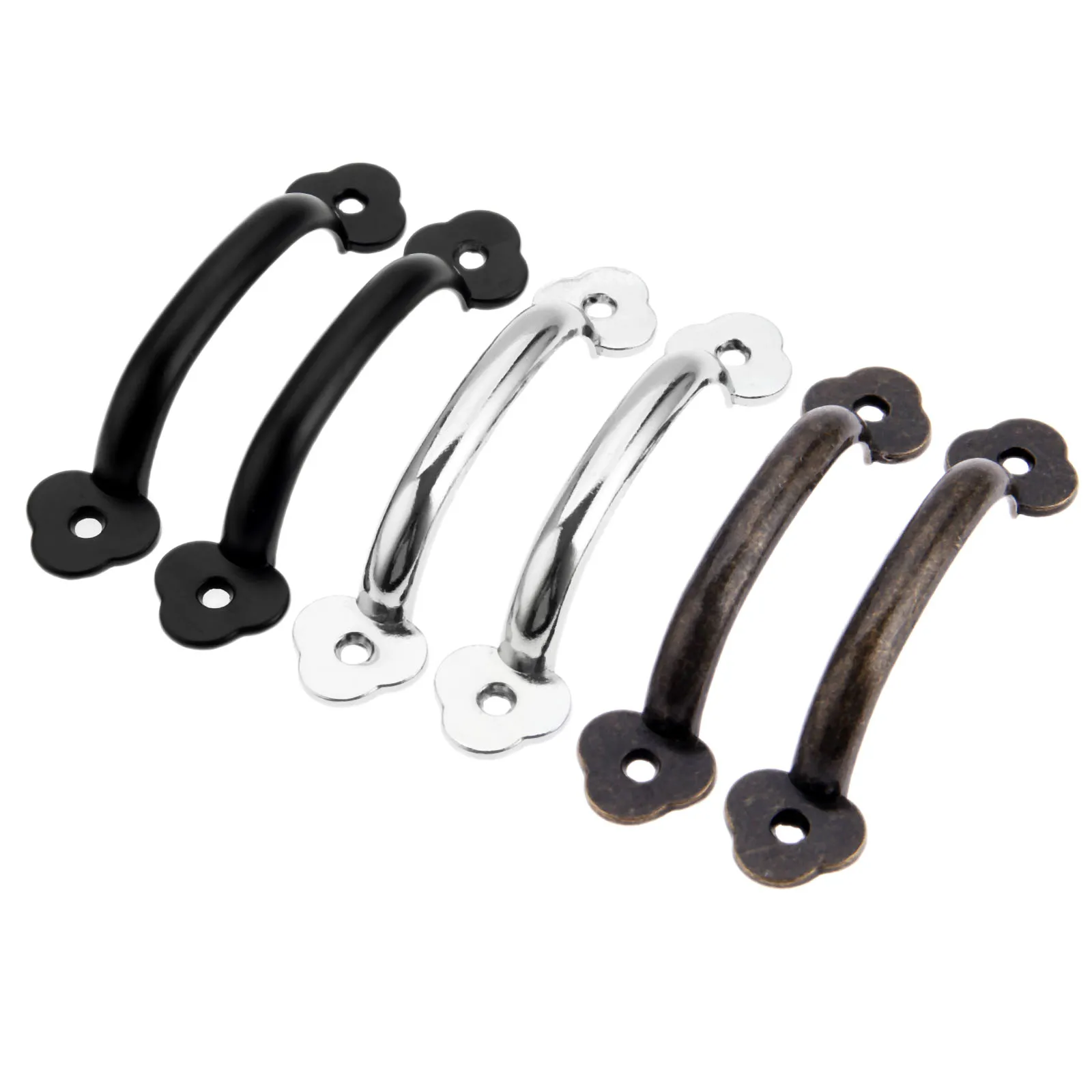 DRELD 2Pcs Decorative Furniture Handle Drawer Cupboard Kitchen Jewelry