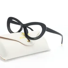 Модная квадратная рамка для очков Женская трендовая стильная брендовая дизайнерская оптическая компьютерная оправа для очков негабаритных кошачьих очков NX