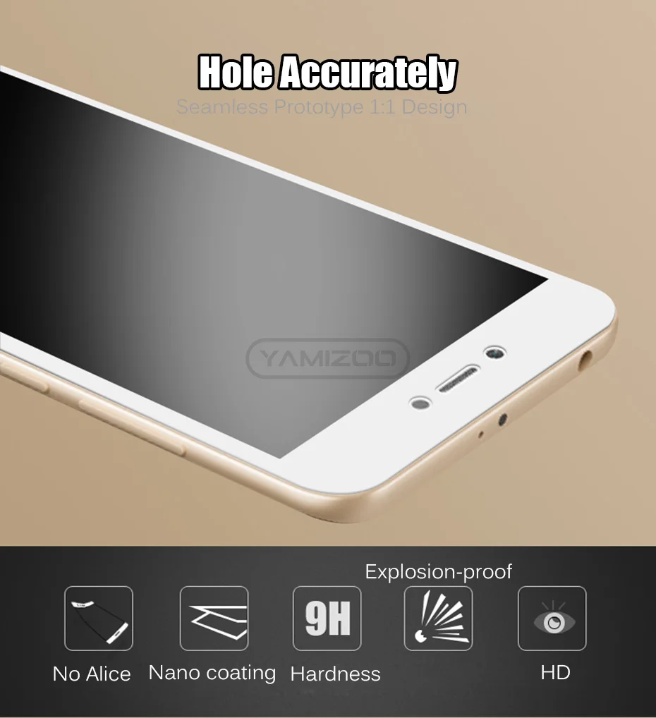 YAMIZOO Tempered Glass For Xiaomi Redmi Note 5a Prime Protective Glass For Xiaomi Redmi Note 5a Pro Screen Protector Film On 9H(7)