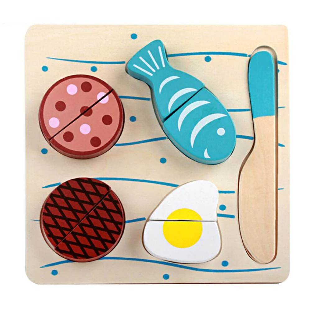 

Infant Childen Simulation Kitchen Play Toy Wooden Kitchen Cutting Fruit Vegetables Board Pretend Play Toy Educational Toys