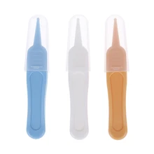 2 шт./лот безопасный уход за новорожденными Пинцет Talheres Infant Mamadeira зажимы Pinza Infant ушной нос пупок пластиковые пинцеты