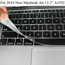 Защита клавиатуры США для Macbook Air 13 A1932 Силиконовая Защитная пленка для клавиатуры крышка MacbookAir 13,3 A1932 защита кожи