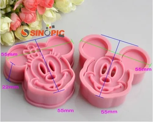 

2 pcs / batch, food grade plastic cookie cutter, wire form, cooking rice, building decoration sandwich mold 020018