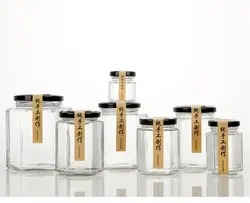 5 шт./лот 45 мл-730 мл стеклянная банка для меда Прозрачные стеклянные бутылки jam банки для меда емкость для хранения пищи герметичный