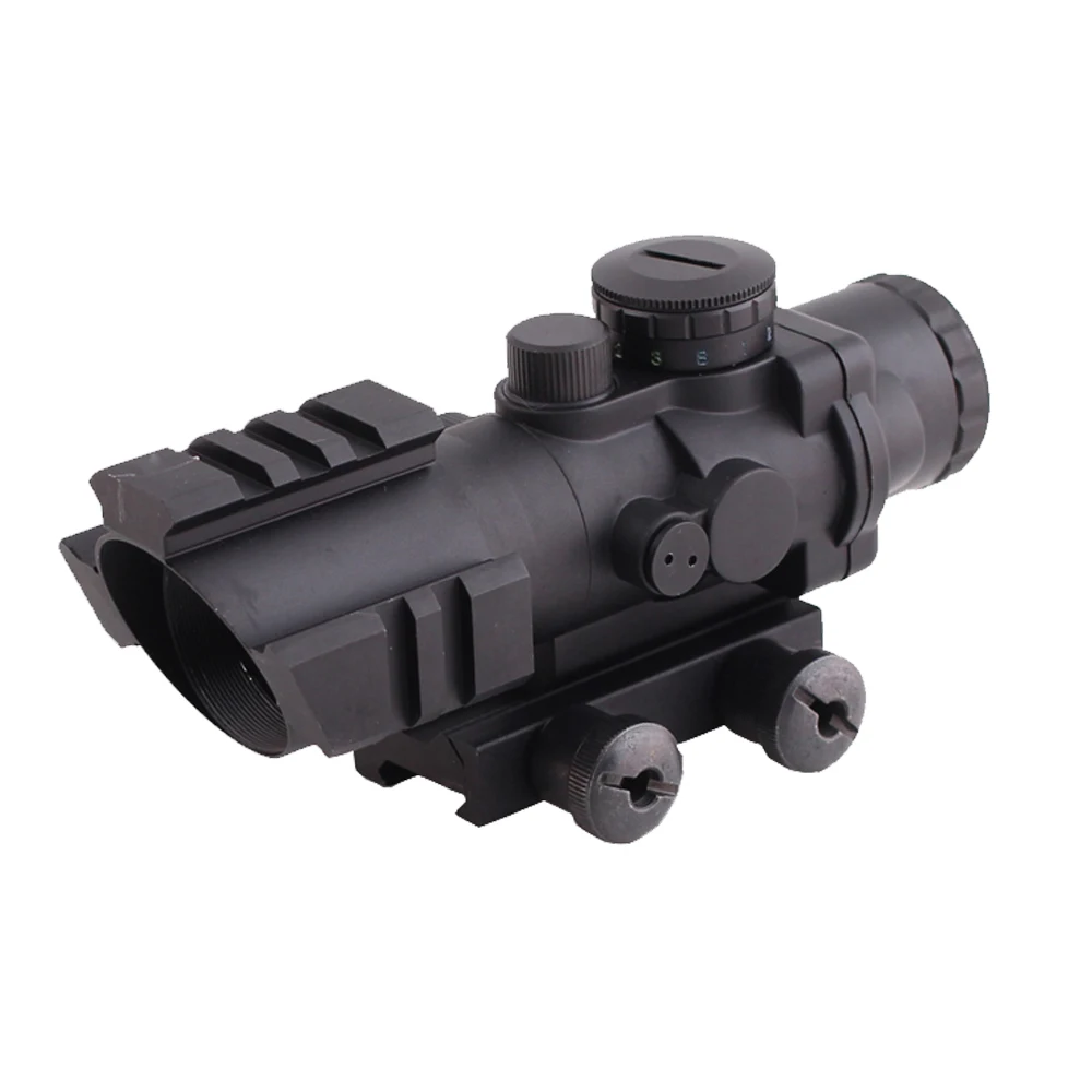 

4X32 RGB red dot sight tri-illuminated combo compact rifle scope tactical riflescope 20mm rail scope