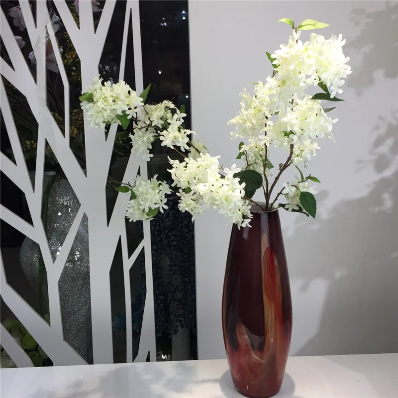 Flone 4 Branch Artificial Lilac Flowers Simulation Cherry Bouquet Fake Silk Flower Wedding Home Party Decor Floral Arrangement (3)