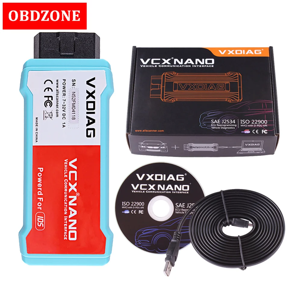 

Original VXDIAG VCX NANO for Mazda/FD 2 in 1 with IDS V110 Perfect Version Replacement of VCM II