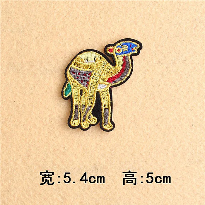 

Camel Badge Size:5.4X5cm Cloth Cowboy Patch Clothes Down Jackets Decoration Applique