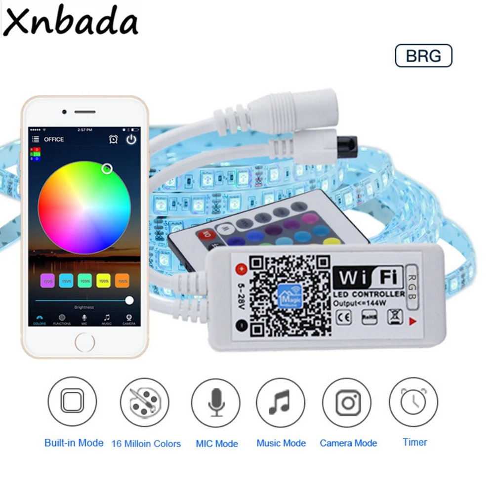 Волшебный дом RGB/RGBW WIFI Светодиодная лента управление смартфоном 16 миллионов