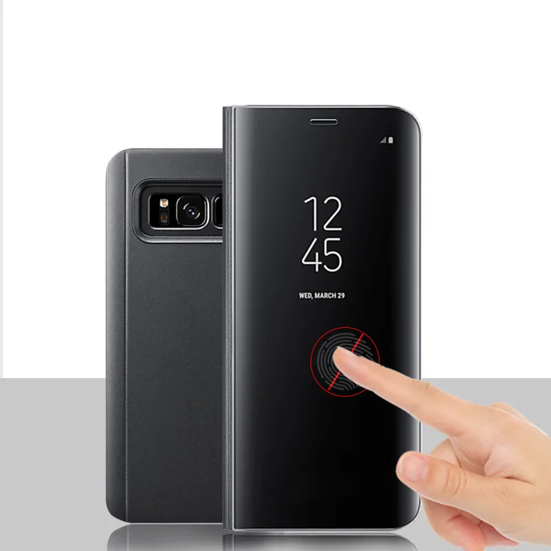 Для Samsung Galaxy S6 edge S7 Edge S8 S8Plus S9 S9plus Оригинальный Роскошный прозрачный зеркальный