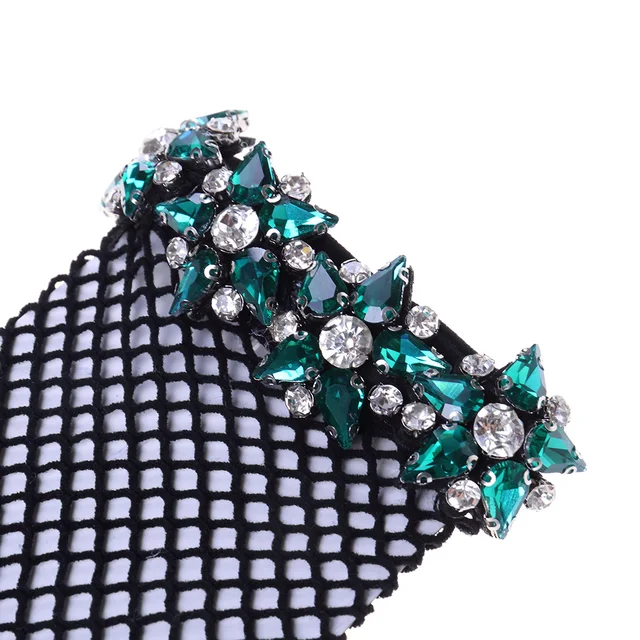 5 Colors.Women’s Harajuku Colorful Glitter Five-pointed Star Rhinestone Fishnet Socks.Sexy Lady Mesh Nets Stars Ankle Socks Sox