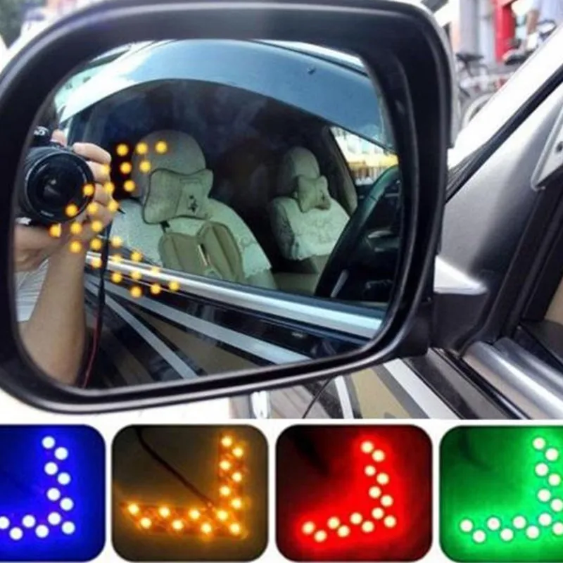Car Led Light 14 SMD LED Arrow Panel For Car Rear View Mirror Indicator