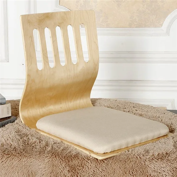 2 шт./лот) Японский стул для гостиной заису вишня/черный/мебель из натурального дерева татами пол без рукавов заису C