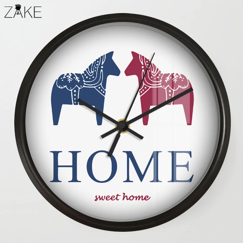 

Chic Art Wall Clock Cartoon Sweet Home For Kids Room Wall Decor, Nursery Decorative Mute Quartz Clocks Saat Home Decoration
