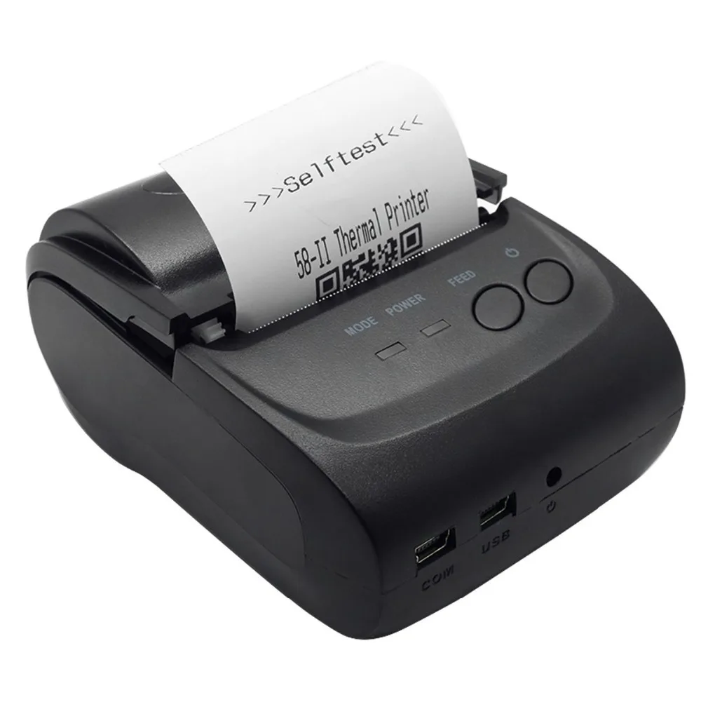 VOXLINK Portable POS Printer 58mm Bluetooth Thermal Receipt Printer for ...