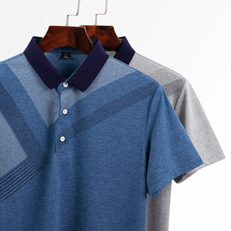 Высокое качество Tops & Tees Для мужчин поло из чистого полиэстера футболки Бизнес