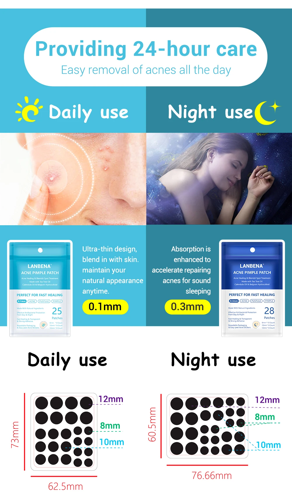 blue Beina Патчи от акне комбинация _ 06