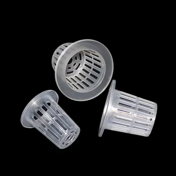 

PVC Plastic Mesh Pot Garden Hydroponic Nursery Net Cup Aeroponic Vegetable Plant Soilless Cultivation Basket 10 Pcs