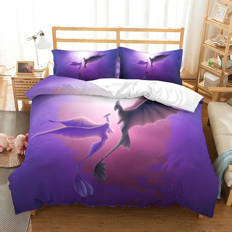 Us 5 44 32 Off How To Train Your Dragon Children Bedding Set Duvet Covers Pillowcases Toothless Night Fury Comforter Bedding Sets No Sheet In