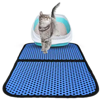 

Cat Litter Pad Waterproof Urine Proof Trapper Mat For Litter Boxes Large Size Easy Clean Scatter Control Cat Mat Pet Supplies