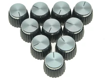 Kaish paquete de 10 Guitarras Amplificadores perillas plata cap on Knob encaja Marshall AMP