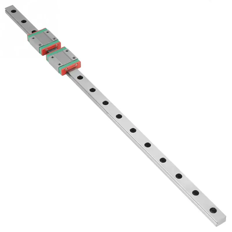 Guide de rail lin/éaire MGN12 400 mm rail coulissant lin/éaire pour petits /équipements 2 blocs coulissants MGN12B /équipement de mesure de pr/écision largeur 12 mm /équipement automatique