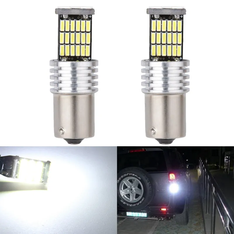 Katur 2x T15 W16W светодиодный обратный Светильник лампы 920 921 912 С CAN-BUS 4014 45SMD Оранжевый Светодиодный использования парковочной Светильник лампы DC12V BA15S - Испускаемый цвет: ba15s P21W White