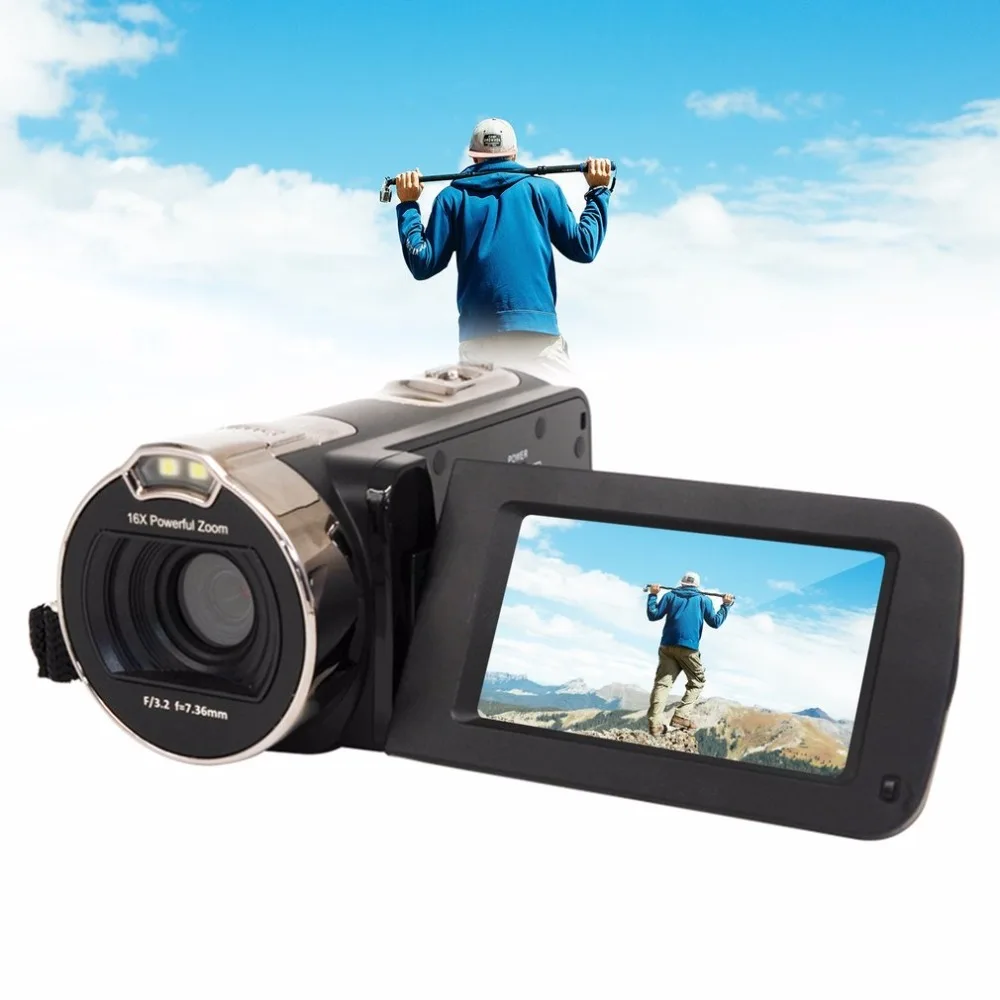 

2.7 Inch Rotation Screen Full HD 1080P Digital Video Camera 16X Digital Zoom 24MP Portable Home Use Camcorder