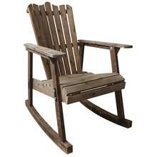 Outdoor Furniture Adirondack Chair Antique Finish Patio Resin Beach Wood Garden Armchair Leisure Lazy Adirondack Rocking Chair