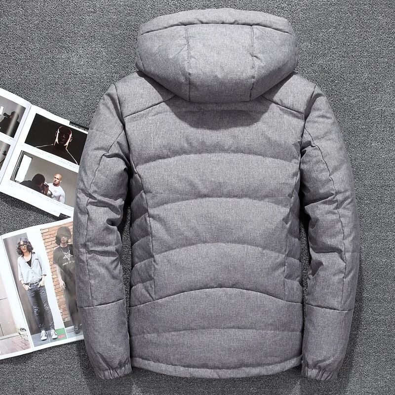 zozowang Jaqueta Masculina Men Down Jacket Men Hooded Down Coat Casaco Masculino Inverno Duck Down Winter Men Coat 
