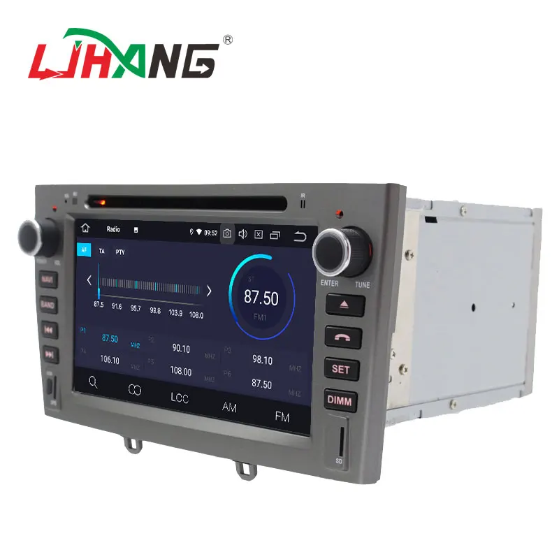 Best LJHANG Android 9.0 Car DVD Multimedia Player For PEUGEOT 308 408 308SW GPS Navi WIFI 2 Din Car Radio Stereo Headunit Auto RDS SD 2