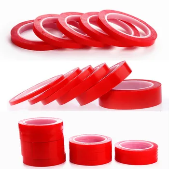 LZN 3m Red Double Sided Adhesive Tape High Strength Acrylic Gel Transparent No Traces Sticker for Car Auto Interior Fixed karmic traces