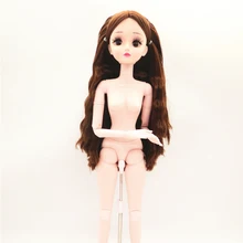 60cm 20 Movable Jointed BJD Dolls 3D Eyes Eyelashes Female Naked Nude Doll Body with Shoes Fashion Dolls Toy For Girls Gift 60cm 20 Movable Jointed BJD Dolls 3D Eyes Eyelashes Female Naked Nude Doll Body with Shoes Fashion Dolls Toy For Girls Gift