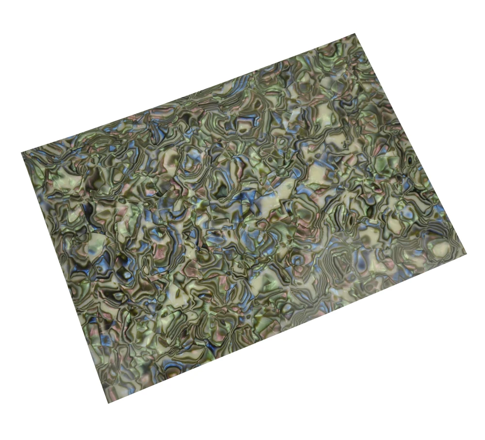 

A4 Size 0.71mm Celluloid Sheet Film Abalone Seashell 210x297mm for Pickguard Custom Inlays Guitar Pick Guitar Builder