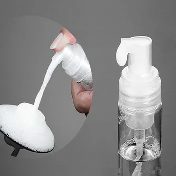 

50PCS/lot 40ml Clear Color Foaming Bubble Pump Container Empty PET Plastic DIY Foam Bottles White Foam Cosmetic Bottle Container