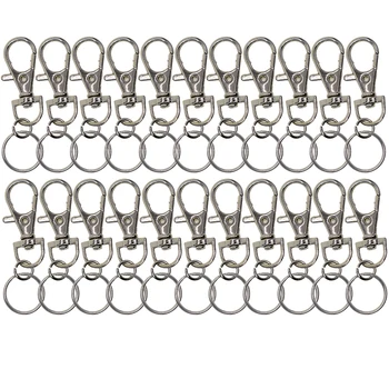 

20pcs Alloy Lobster Claw Clasps Lanyard Snap Hooks Keychains DIY Accessories