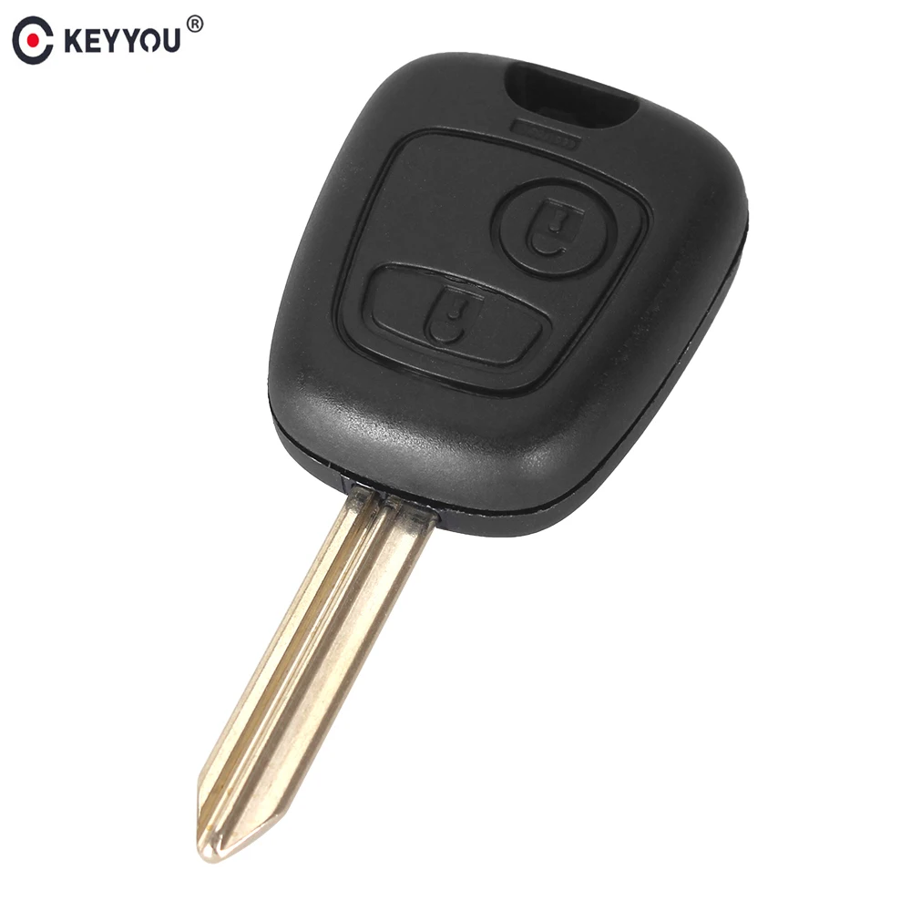

KEYYOU 2 Buttons Remote Car Key Shell Case Fob Fob For Peugeot Partner Expert Boxer SX9 Blade