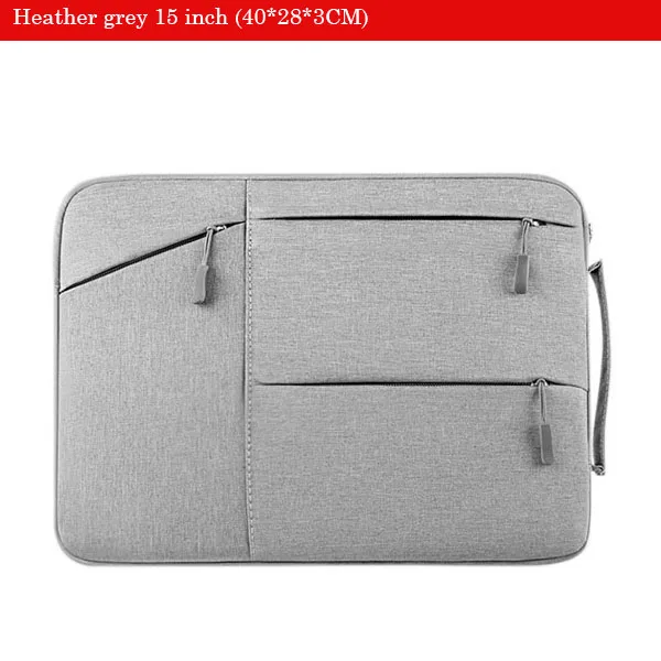 Soomile сумка для ноутбука 15,6 дюймов для женщин и мужчин Оксфорд рукав сумка для ноутбука сумка для компьютера чехол Портативный мужской портфель бренд - Color: heather grey 15 inch