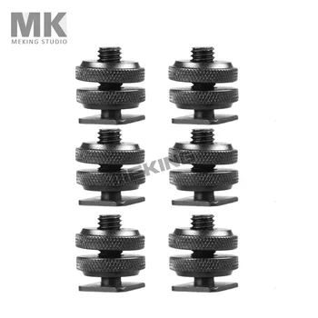 

6pcs 3/8" Tripod screw to Camera Flash Hot Shoe Mount Adapter (Pro) 6in1 kit for DSLR camera