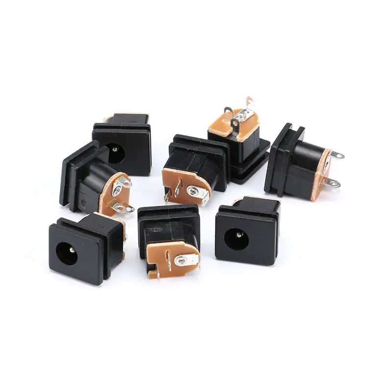 10pcs 5.5X2.1mm DC Power Female Jack Plugs Socket + Plug Male SMD PCB Mounting DC015 Connetors Kit DIY Adapter Connector (5)