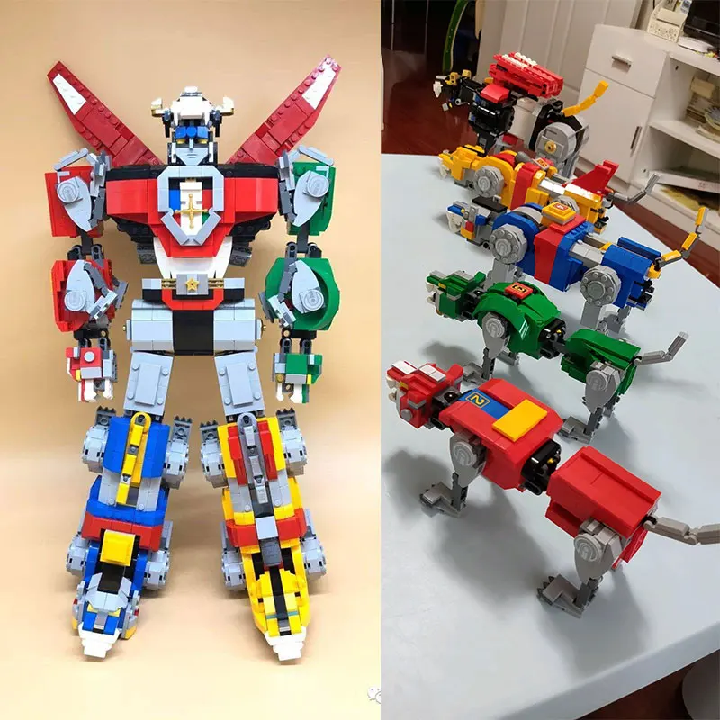 В наличии 16057 Voltron Defender of The Universe 5 в 1 сменная модель строительные блоки кирпичи