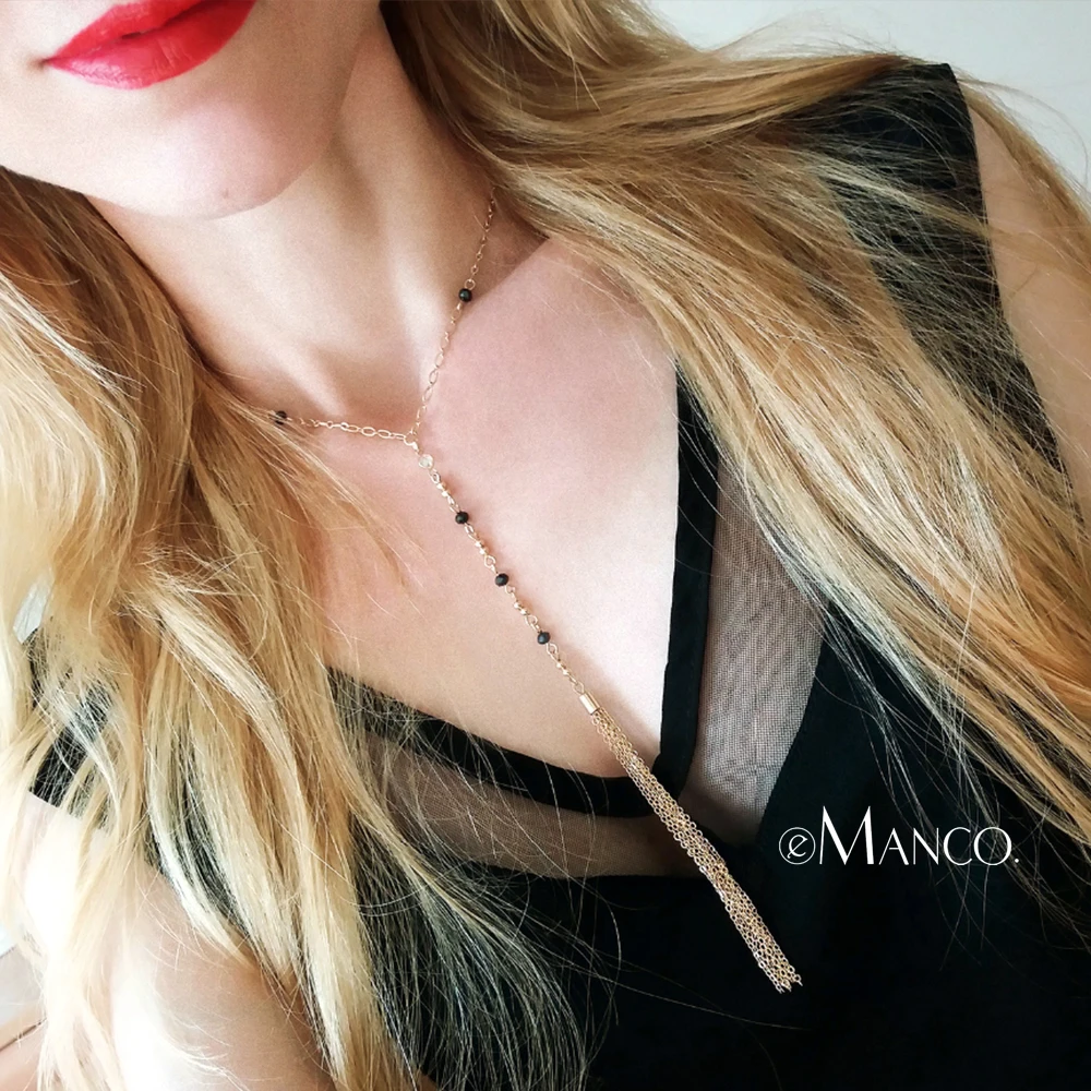 

eManco Wholesale Beads for Bead Work Choker Necklace Crystal Beads Charming Chain Necklace New Arrivals for Women Jewelry