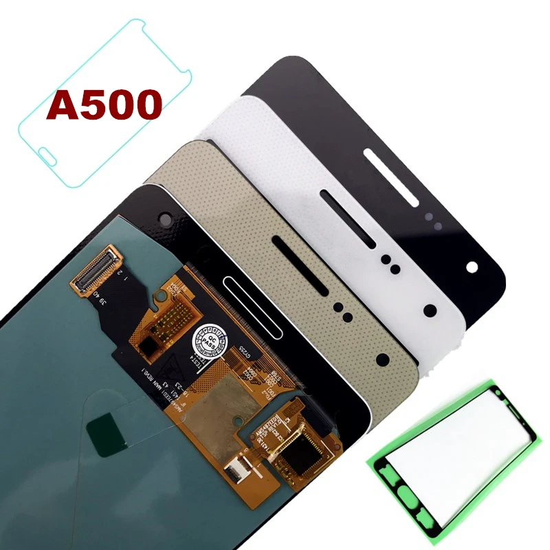 

For SAMSUNG Galaxy A5 2015 A500 A500F A500H LCD Tested Super AMOLED Display Touch Screen Digitizer Assembly A500 LCD Replacement
