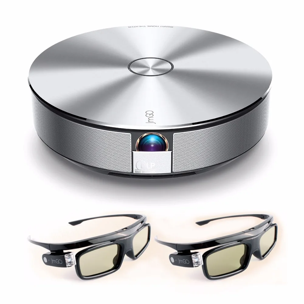 JmGO G1 DLP Projector Smart Home Theater Support 3D 1080P 300' Hi-Fi Bluetooth Projector Android 4.3 WIFI Proyector Beamer