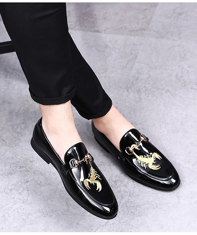 Men Casual Shoes Pu Leather Slip-On Penny Loafers Men Casual Shoes High Top Boat Shoes' Men Loafers Leather Plus Size 46 47 48   (8)