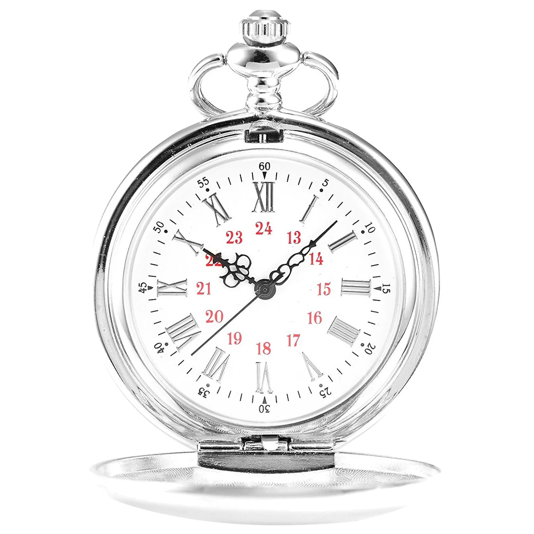 

Practical Pocket Watch, metal strap, Silver