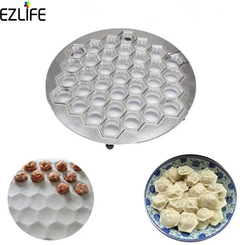 Diy Aluminum 37 Holes Dumpling Mould Tools Dumplings Maker Ravioli Mold