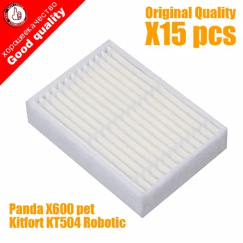 

15pcs/lot High quality Robot Vacuum Cleaner Parts accessories HEPA Filter for Panda X600 pet Kitfort KT504 Robotic